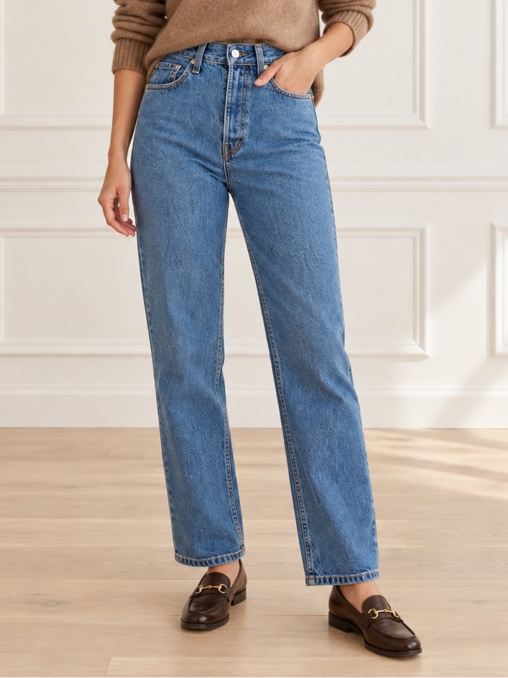 Everlane Curvy ’90s Cheeky Straight Jeans 27 Northridge High Rise Organic Cotton